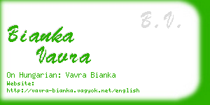 bianka vavra business card